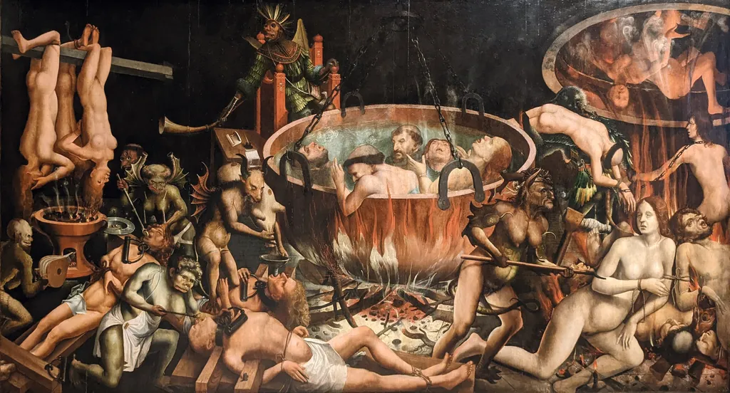 Hell, by Anonymous master of Hell, oil, 1505