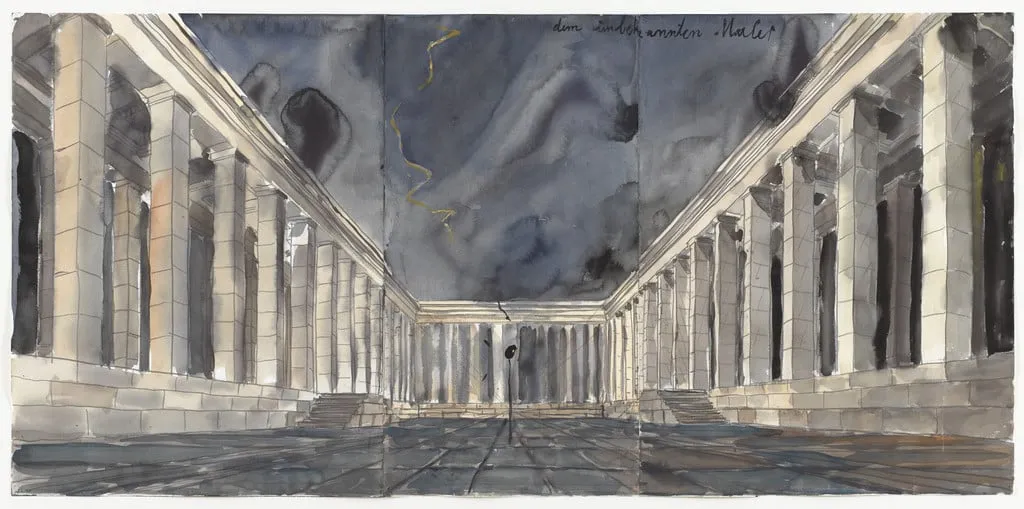 Untitled, by Anselm Kiefer, watercolor, 1982