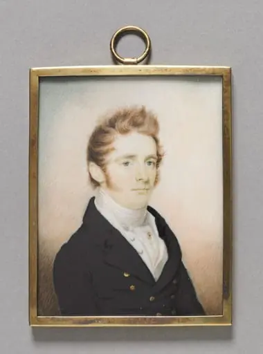 Portrait of a Man with a Cleft Lip, by Anson Dickinson