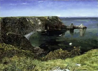 Anstey's Cove, Devon, by John William Inchbold