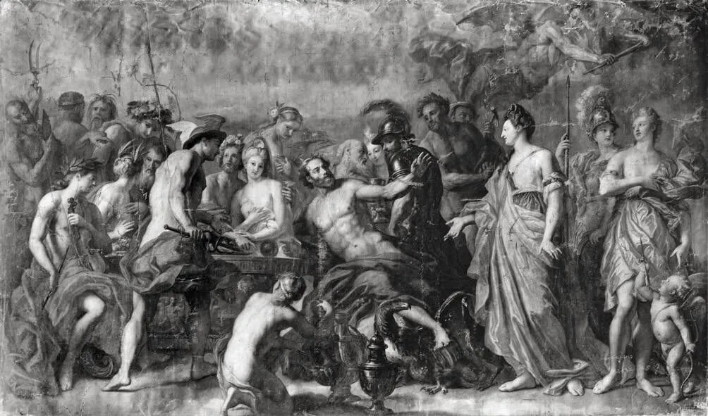 Der Erisapfel, by Anthoni Schoonjans, unspecified, 1696