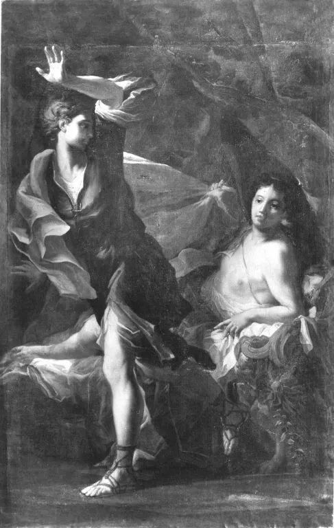 Joseph and Potiphar's Wife, by Anthoni Schoonjans, oil, 1696