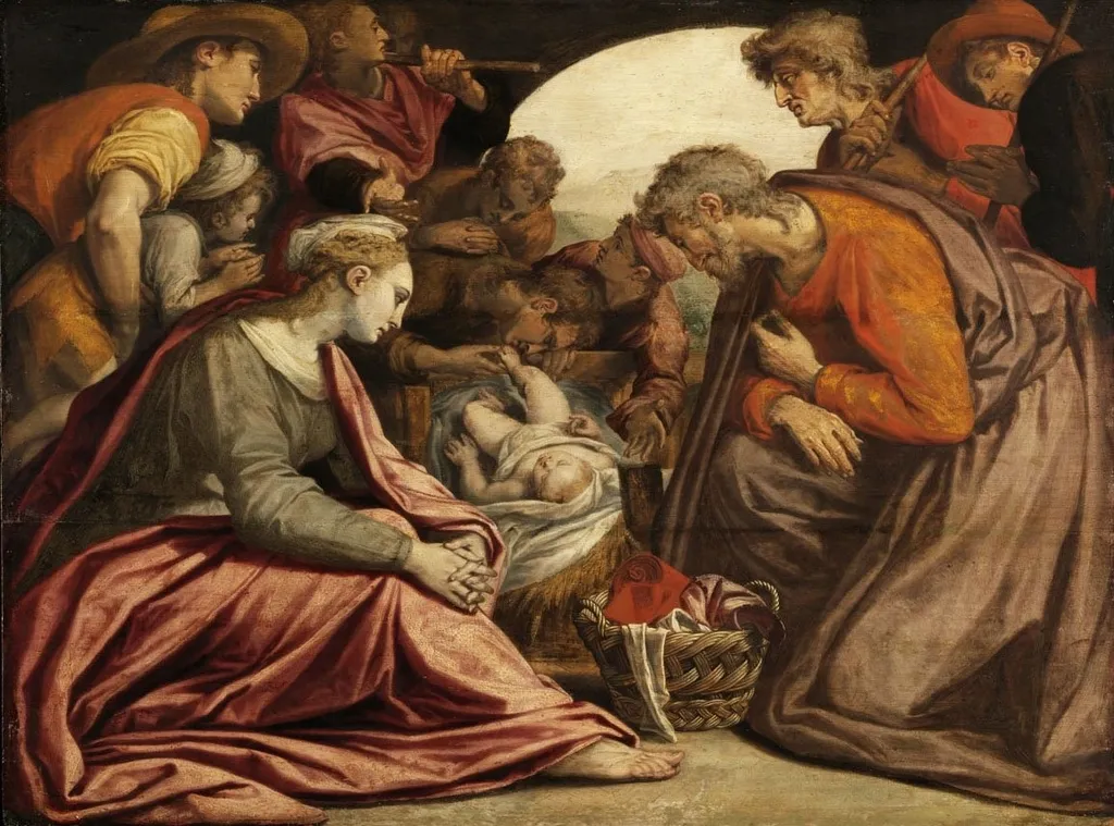 Adoration of the Shepherds, by Anthonie Blocklandt van Montfoort, paint
