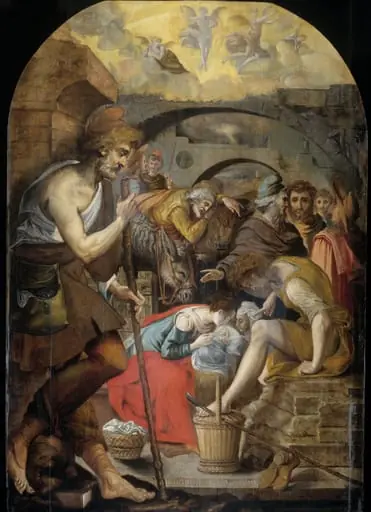 The Adoration of the Shepherds, by Anthonie Blocklandt van Montfoort