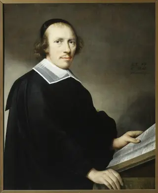 Portrait of a man with a book, by Anthonie Palamedesz, 1665