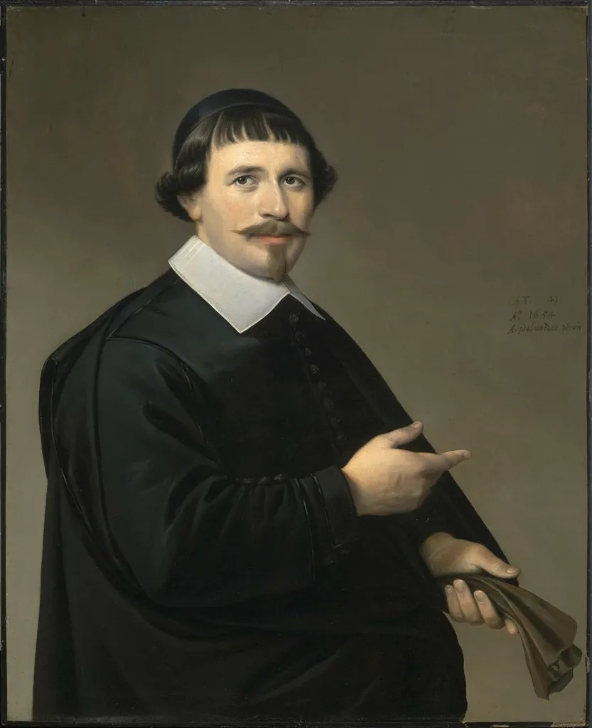 Portrait of a Minister, by Anthonie Palamedesz, oil, 1654