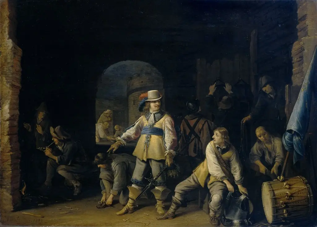 Soldiers in a guardroom, by Anthonie Palamedesz