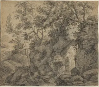 Landscape with a Wooded Ravine