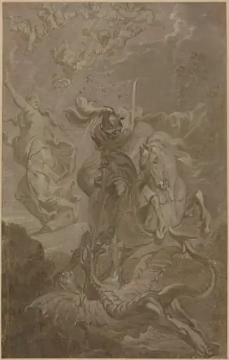 Saint George and the Dragon, by Anthonis Sallaert