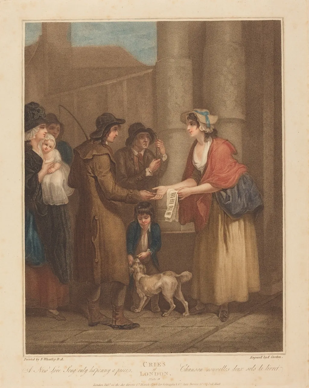 A New Love Song Only a Ha'Penny a Piece, by Anthony Cardon, ink, 1796