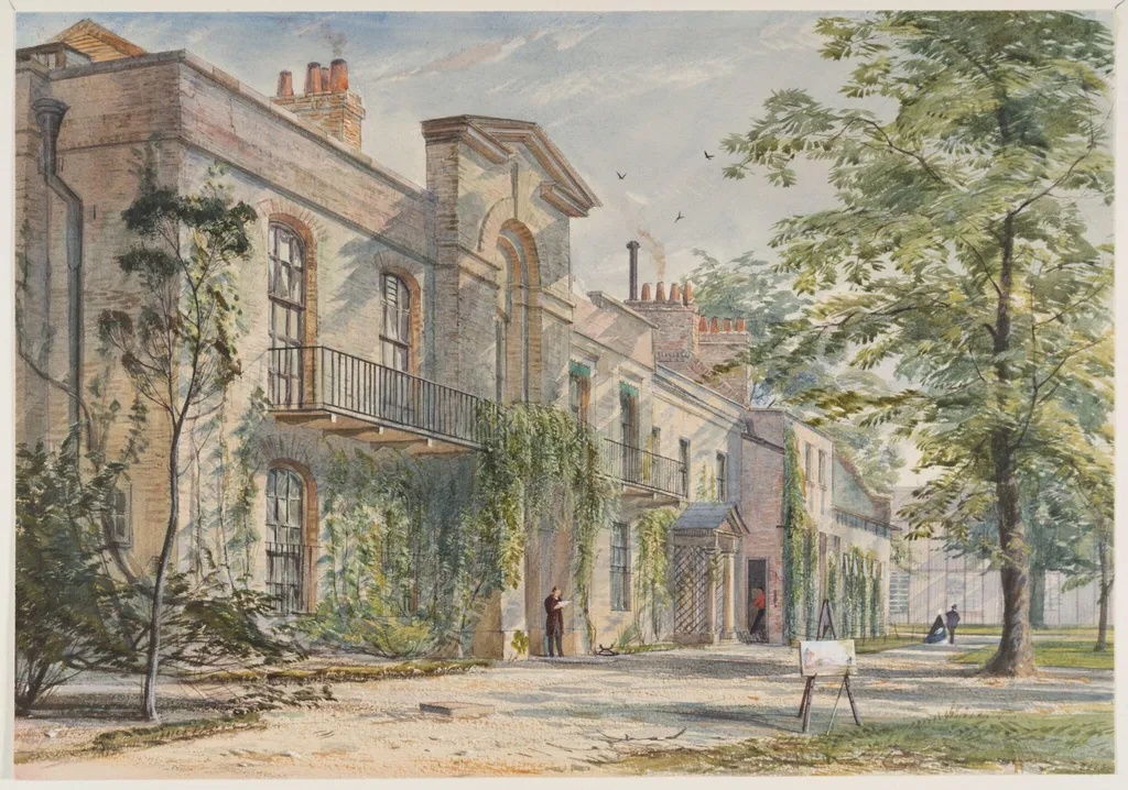 Brompton Park House, by Anthony Carey Stannus, watercolor