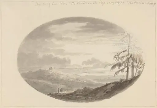 Sunset over the Valley, by Anthony Devis