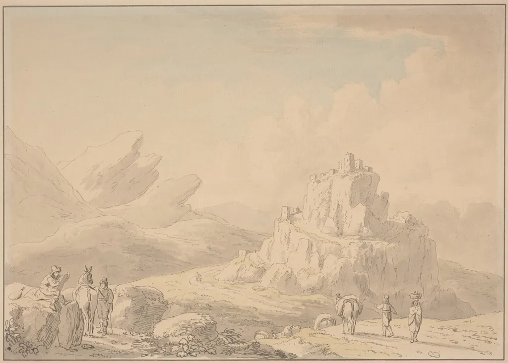 Zahara, by Anthony Devis, ink, 1773