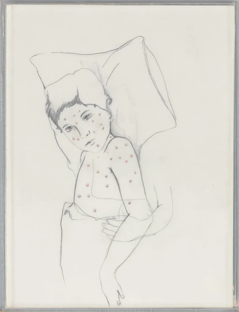 Untitled, by Anthony Goicolea, graphite, 2003