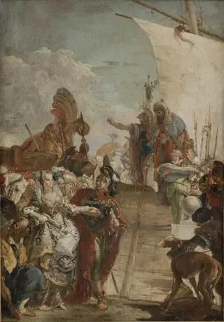 Anthony Leading Cleopatra on board