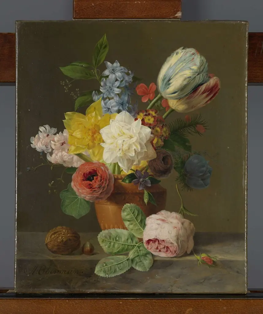Still Life with Flowers and Nuts, by Anthony Oberman