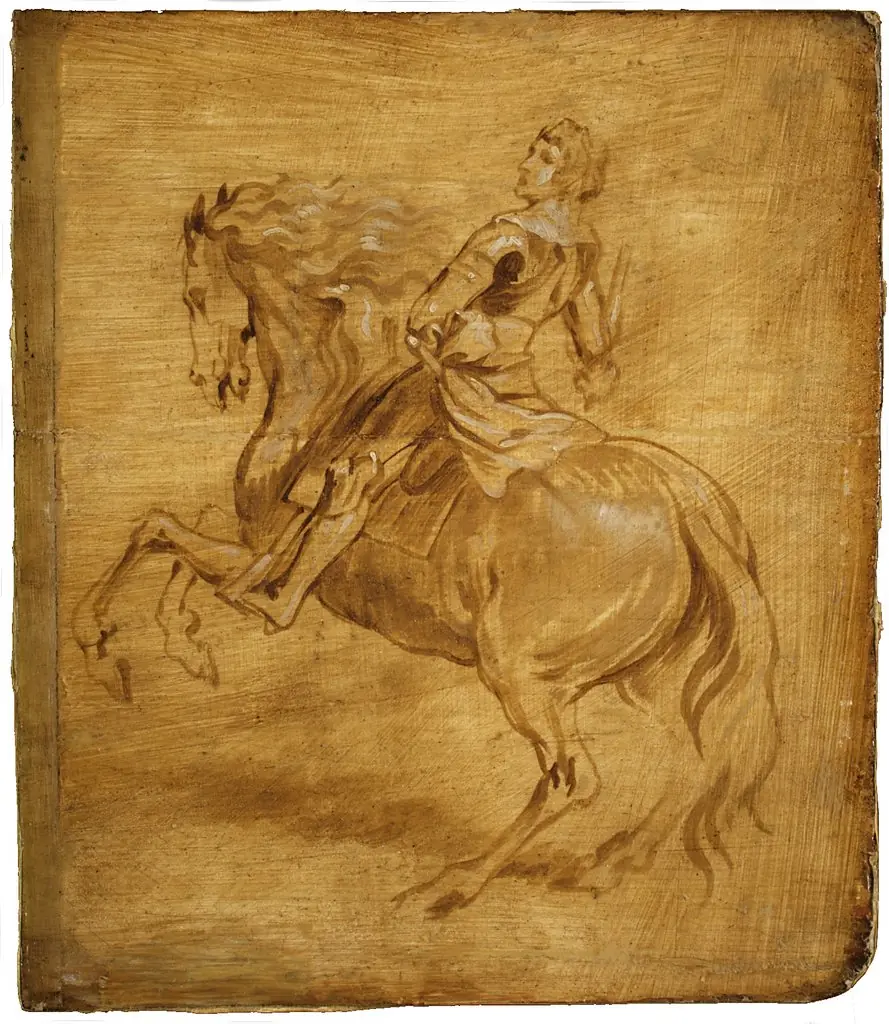 A Man Riding a Horse, by Anthony van Dyck