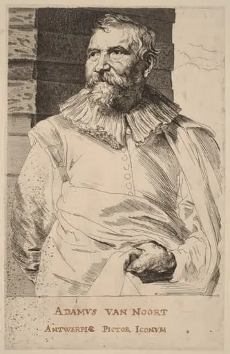 Adam van Noort, by Anthony van Dyck