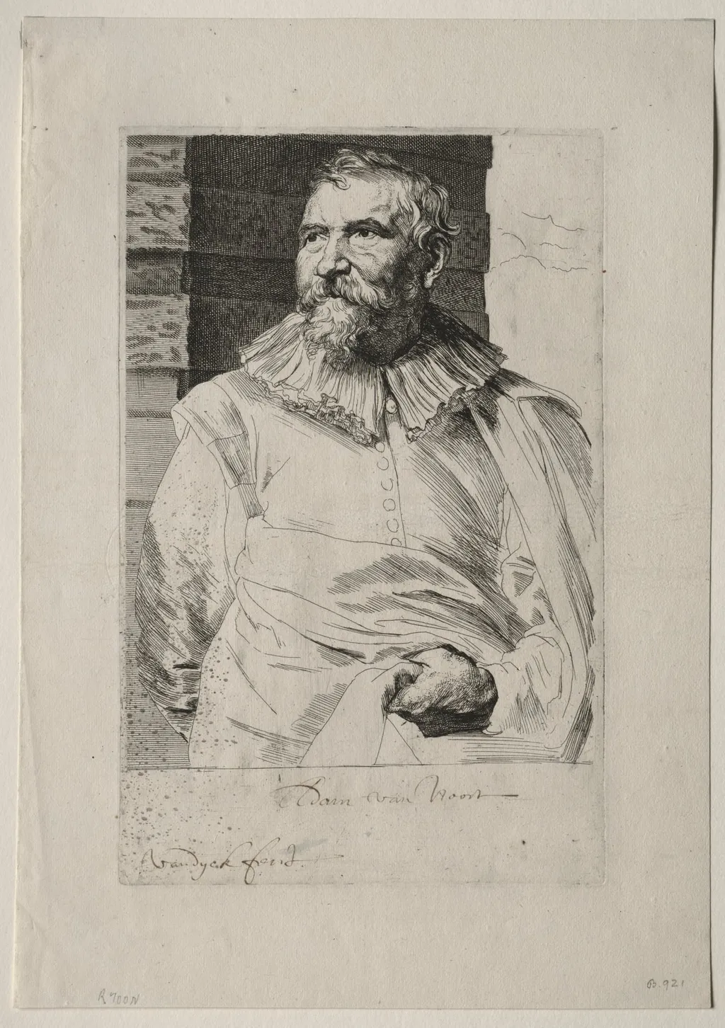 Adam van Noort, by Anthony van Dyck, 1632