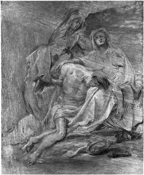 Beweinung Christi (Skizze), by Anthony van Dyck
