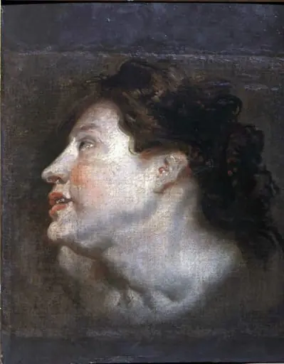 Cap de femeie (studiu), by Anthony van Dyck