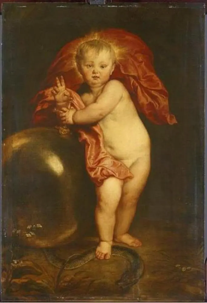 Christ Child as Redeemer, by Anthony van Dyck