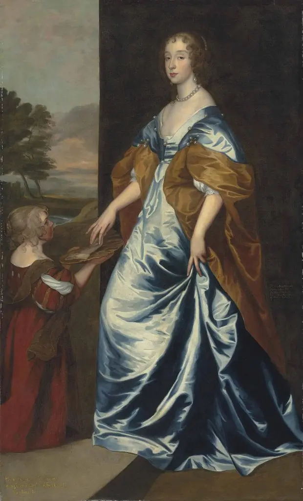 Duchess of Lennox and Richmond (1622–1685) with her lady’s maid, the dwarf, Anne Shepherd, by Anthony van Dyck