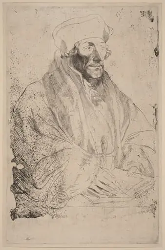 Erasmus of Rotterdam, by Anthony van Dyck