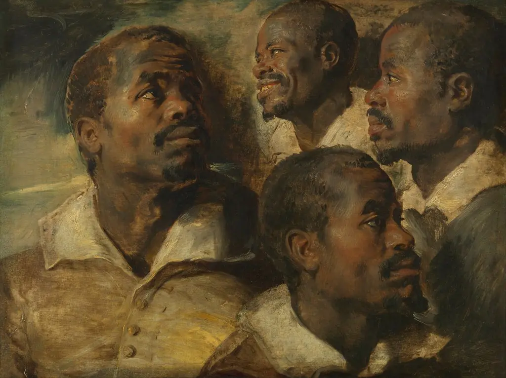Four Studies of a Head of a Moor, by Anthony van Dyck