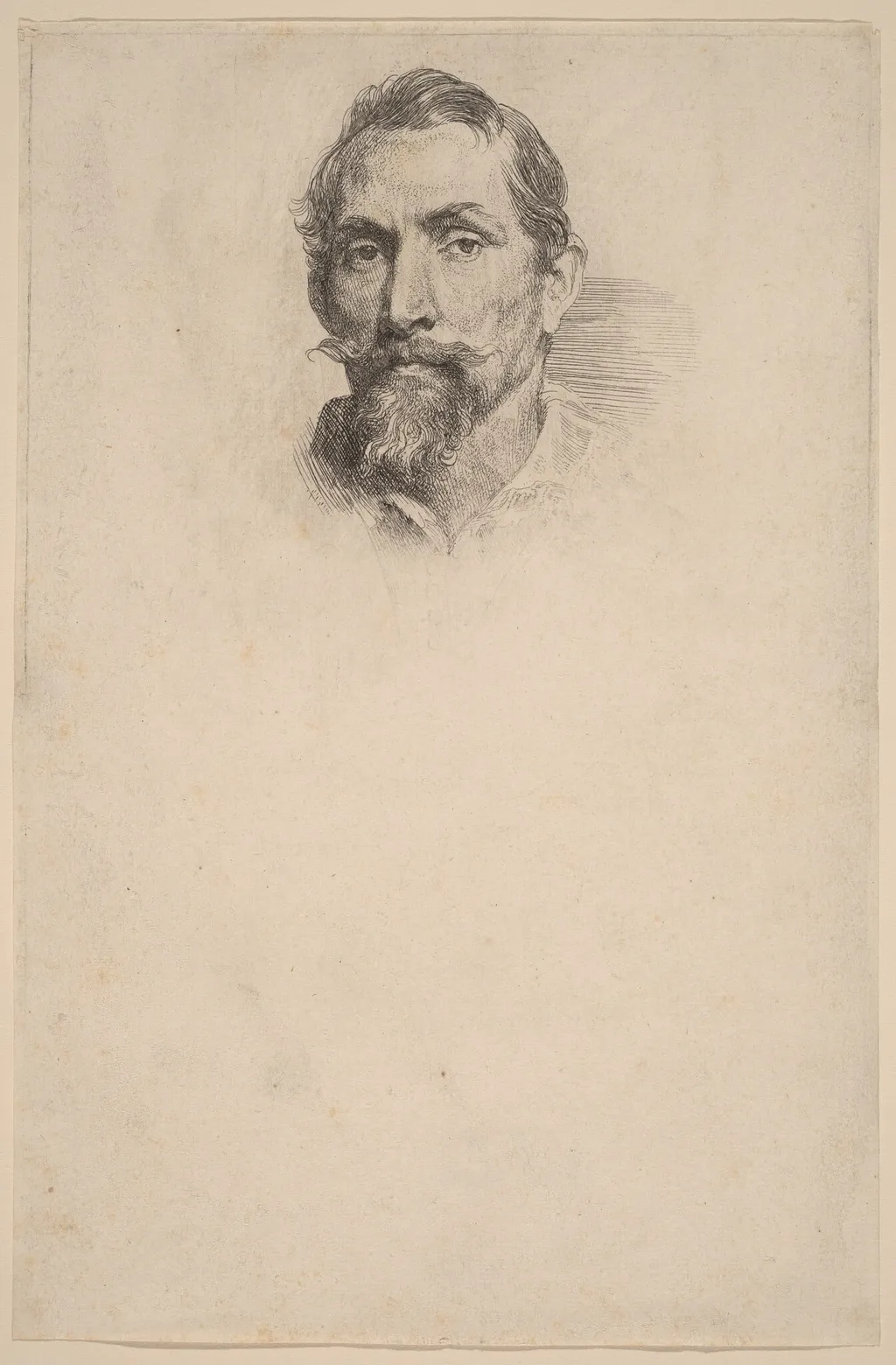 Frans Snyders, by Anthony van Dyck, ink, 1634