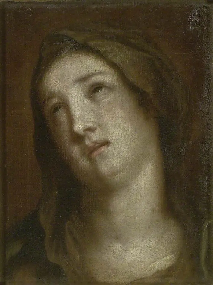 Head of the Virgin mourning, by Anthony van Dyck