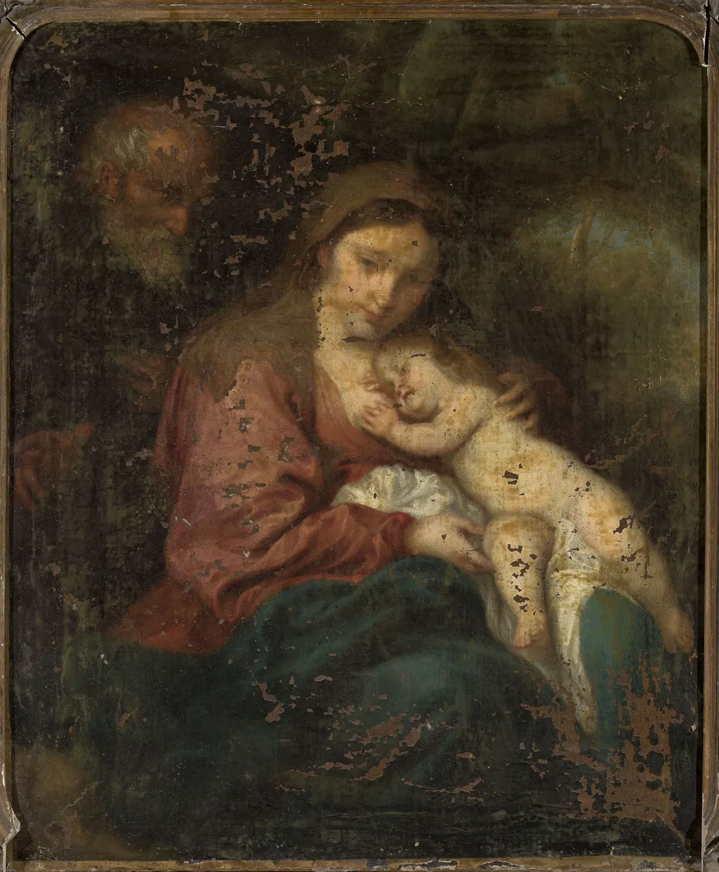 Holy Family, by Anthony van Dyck, oil, 1630