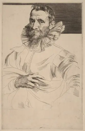 Jan Bruegel the Elder, by Anthony van Dyck