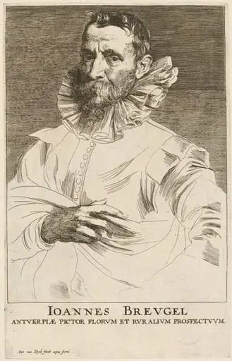 Jan Bruegel the Elder, by Anthony van Dyck