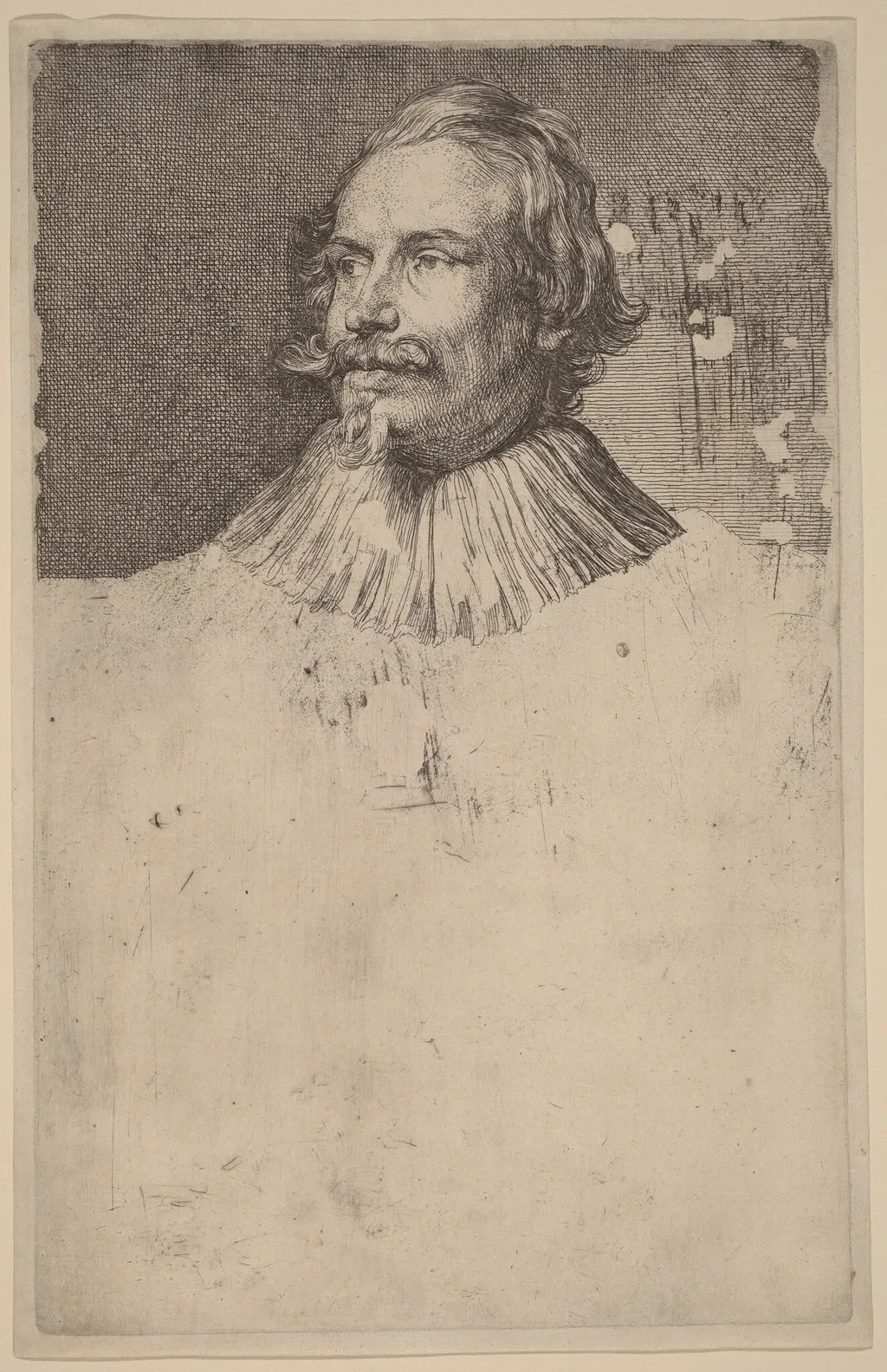 Paul de Vos, by Anthony van Dyck, ink, 1634