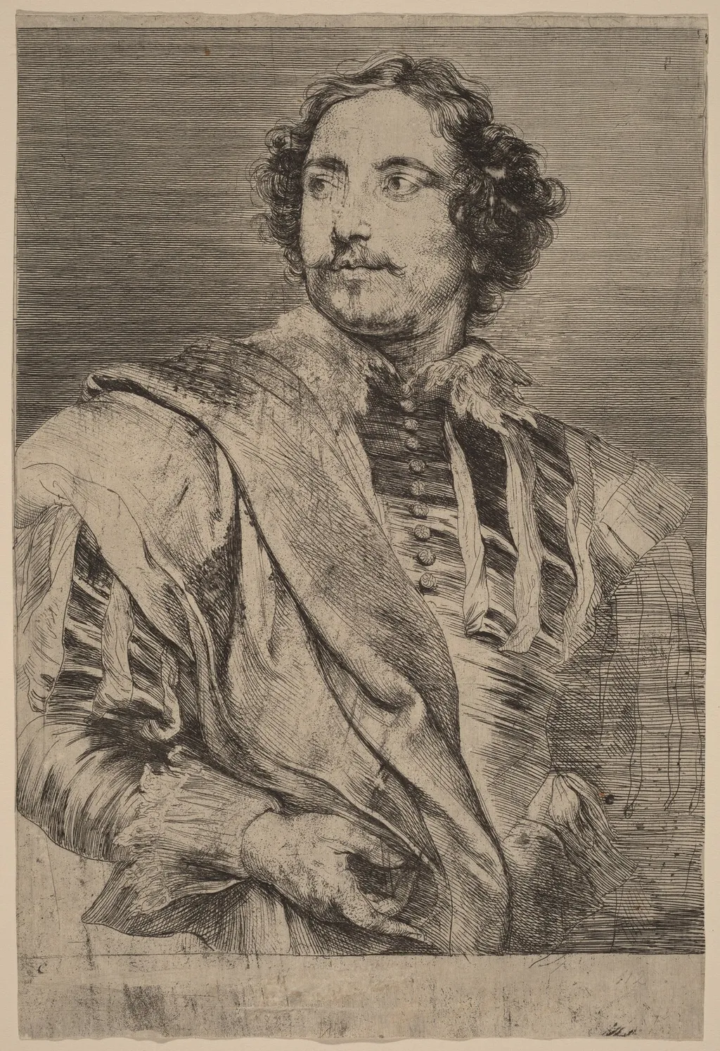 Paulus Pontius, by Anthony van Dyck, ink, 1634