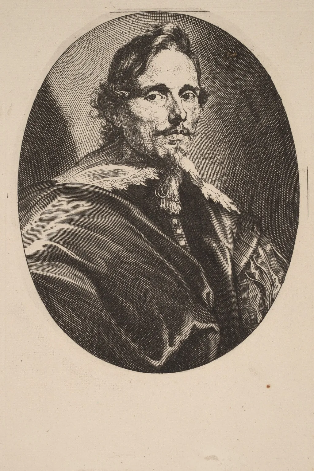 Philippe le Roy, Lord of Ravels, by Anthony van Dyck, ink, 1634