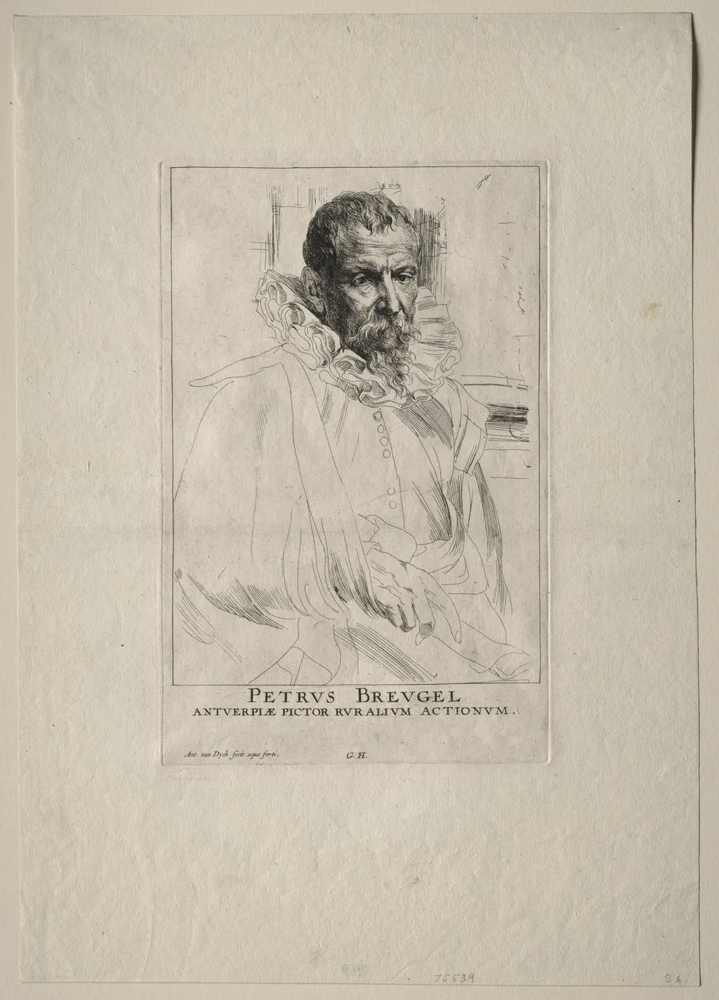 Pieter Breughel the Younger, by Anthony van Dyck, 1632
