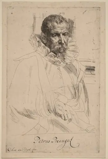 Pieter Bruegel the Younger, by Anthony van Dyck