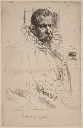 Pieter Bruegel the Younger, by Anthony van Dyck
