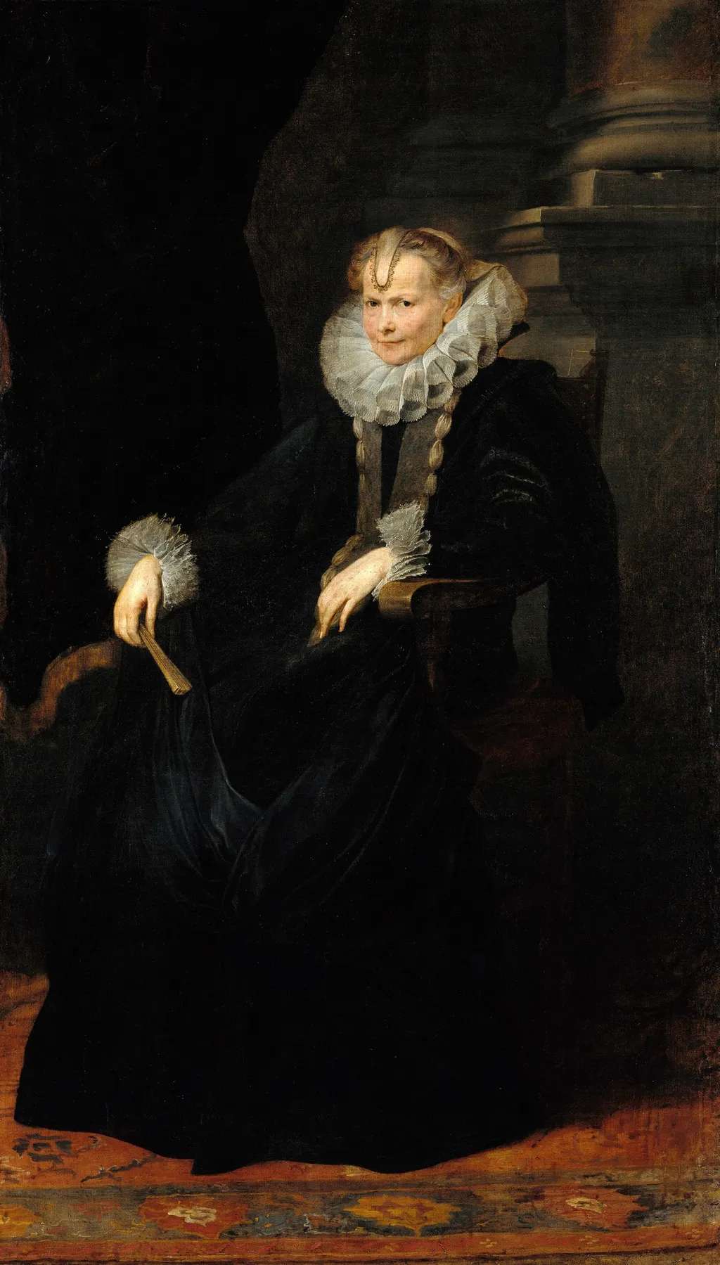 Portrait of a Genoese Lady, by Anthony van Dyck, oil, 1622