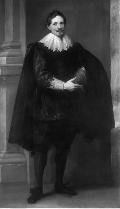 Portrait of a Gentleman, by Anthony van Dyck, oil, 1630