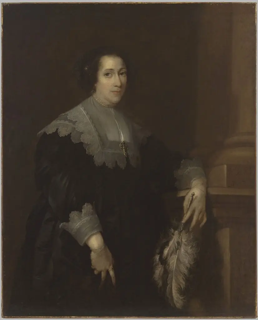 Portrait of a Lady (possibly Lady Philadelphia Wharton), by Anthony van Dyck