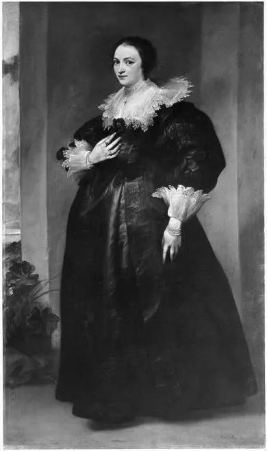 Portrait of a Lady (second wife of Sebastiaen van Leerse), by Anthony van Dyck, oil, 1630