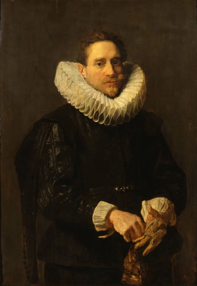 Portrait of a Man, by Anthony van Dyck, oil, 1619