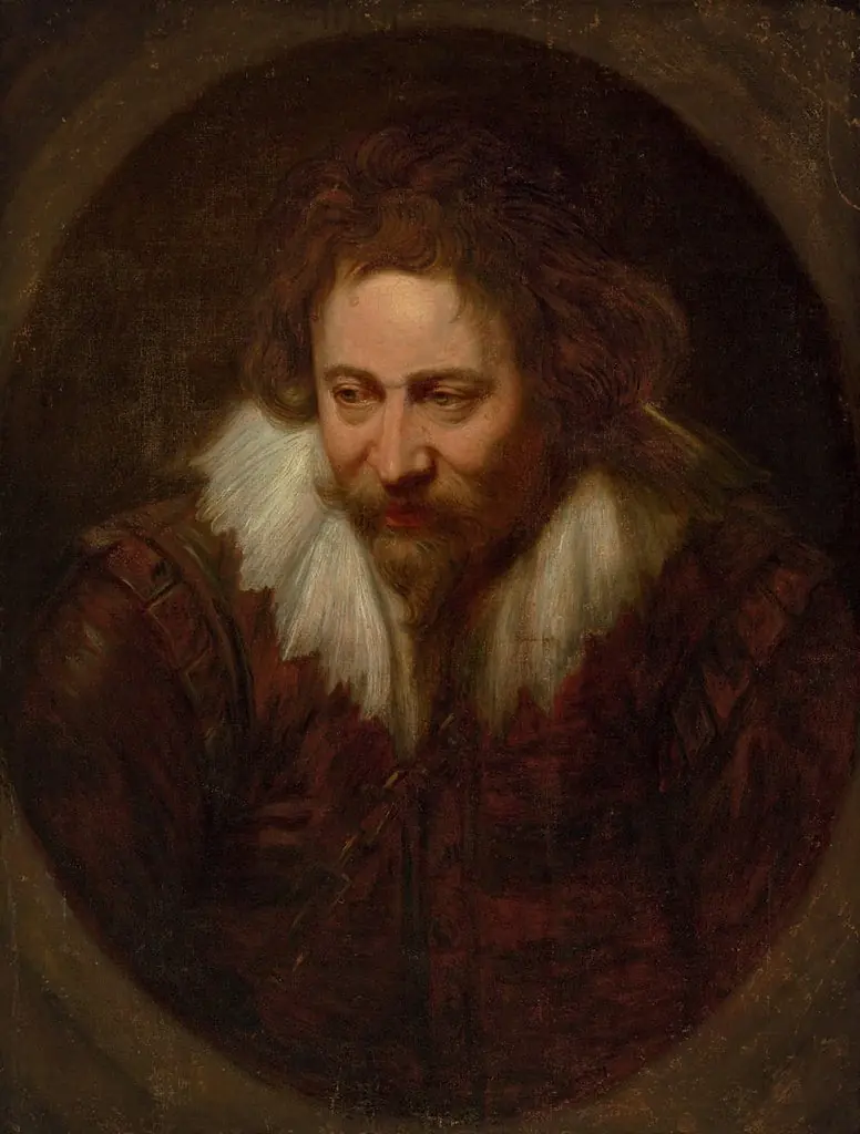 Portrait of a man, known traditionally as Peter Paul Rubens, by Anthony van Dyck