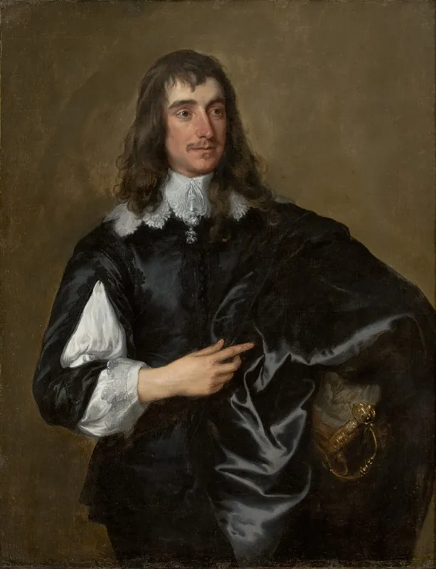 Portrait of a man, possibly William Howard, Viscount of Stafford, by Anthony van Dyck, oil, 1640