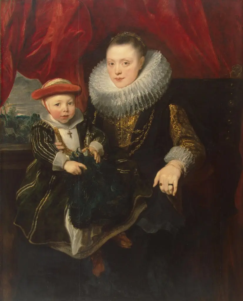 Portrait of a Young Woman with a Child, by Anthony van Dyck