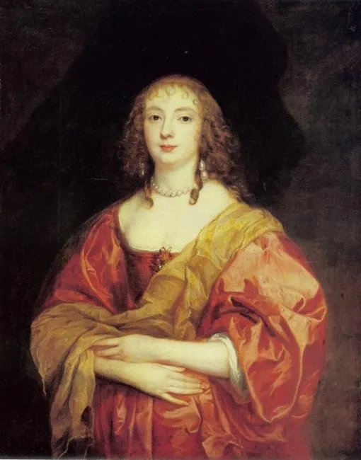 Portrait of Anne Carr, Lady Russell, Countess of Bedford (1615-1684), ca. 1639, by Anthony van Dyck, oil, 1639