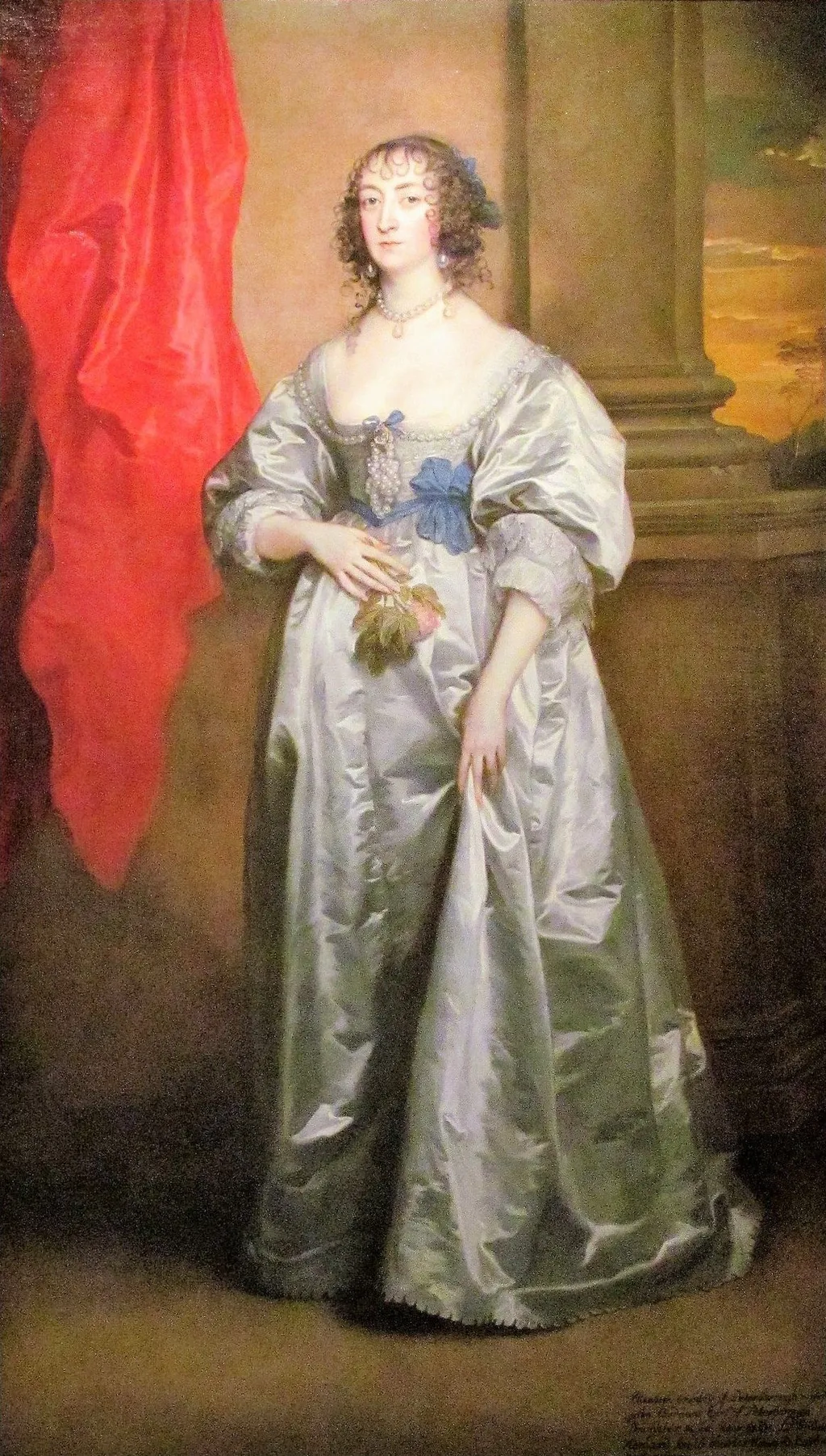 Portrait of Elizabeth Howard, 1st Countess of Peterborough, by Anthony van Dyck, oil, 1639